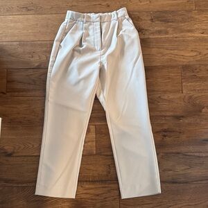 Abercrombie Pants Curve Love Suit Suiting Stylish Cream Trousers 0/25